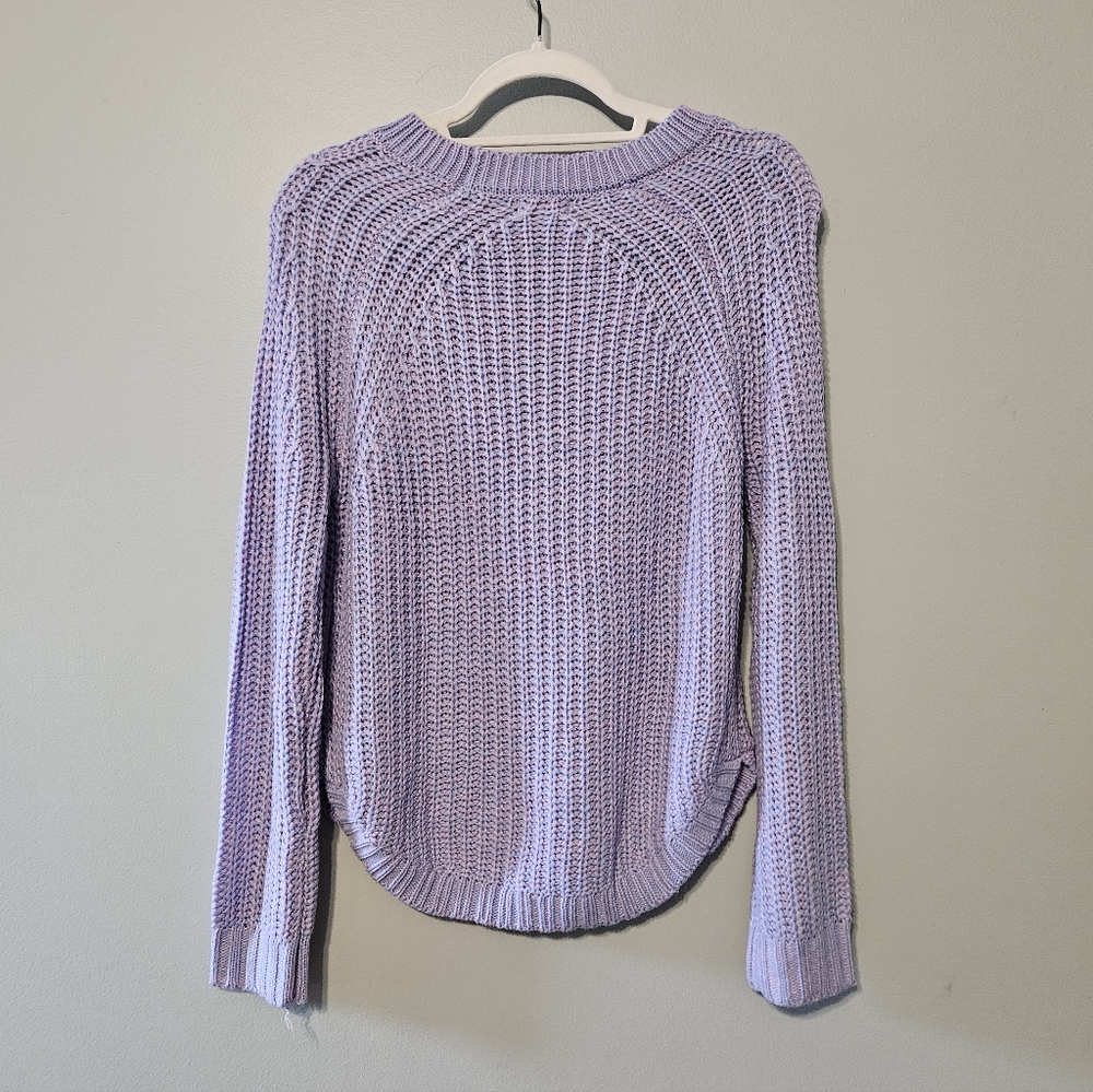 SO Women's Lilac Crew Neck Sweater - Picture 3 of 5